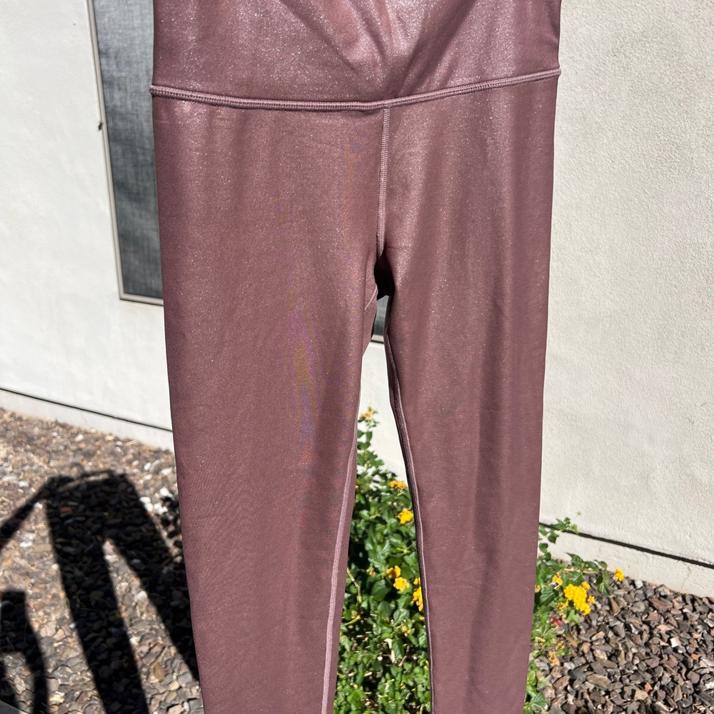 Shiny Mauve Athleta Leggings